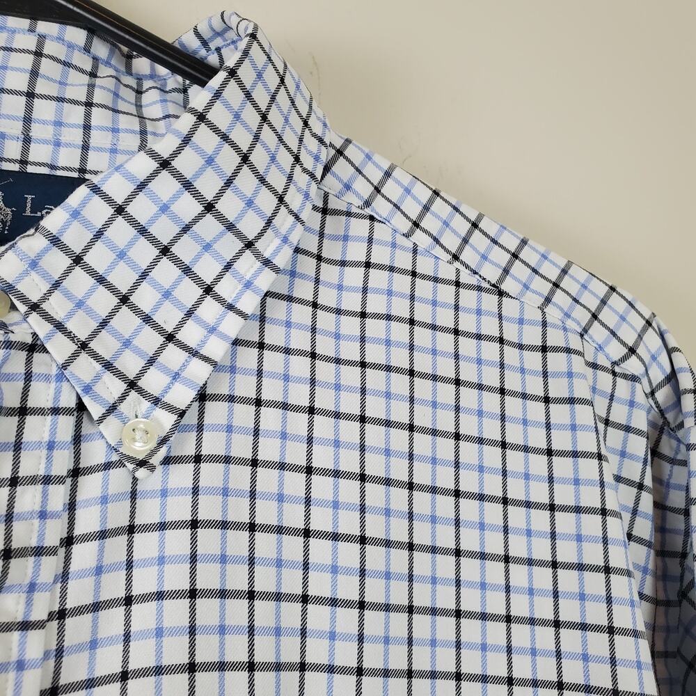 Men's 100% Cotton Ralph Lauren Button Down Plaid Classic Fit Shirt | Size Large - Picture 5 of 9